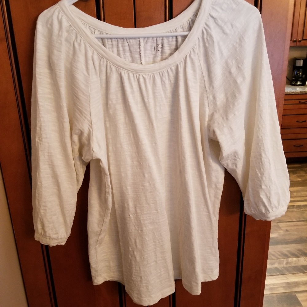 White Ann Taylor shirt
